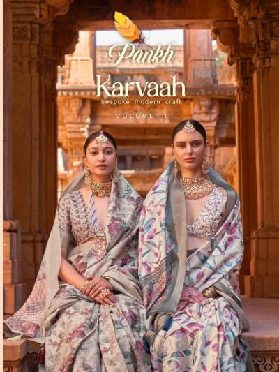 KARVAAH VOL-01 BY PANKH GOTTA SILK SAREES WHOLESALER IN INDIA